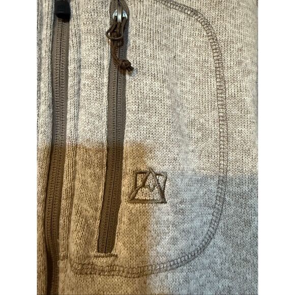 Avalanche Men's L Brighton Full Zip Sweater Jacket Heather Gray Outdoor Gorpcore - Picture 4 of 8